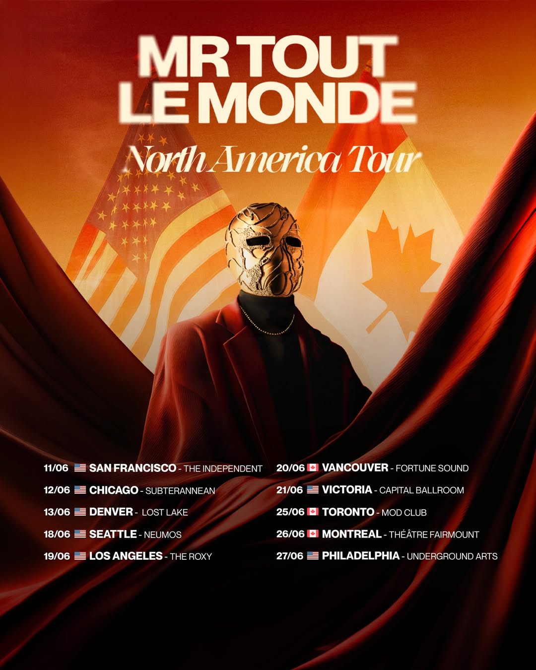 MR TOUT LE MONDE Mirage Album Tour Poster 2026